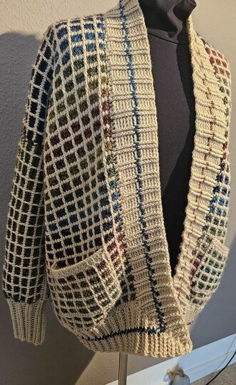 Traum-Jacke tunesisch gehäkelt