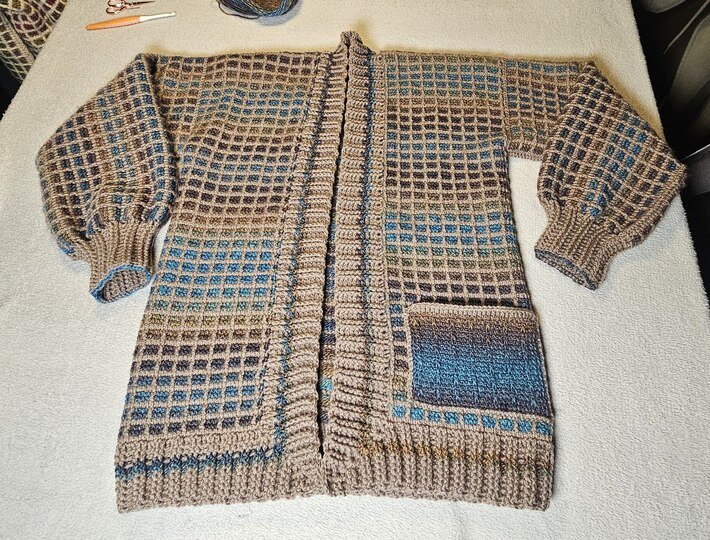 Traum-Jacke tunesisch gehäkelt