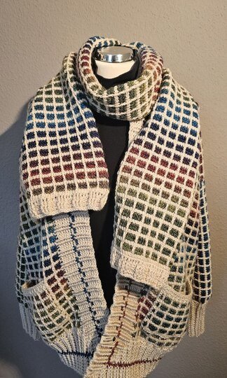 Traum-Jacke tunesisch gehäkelt