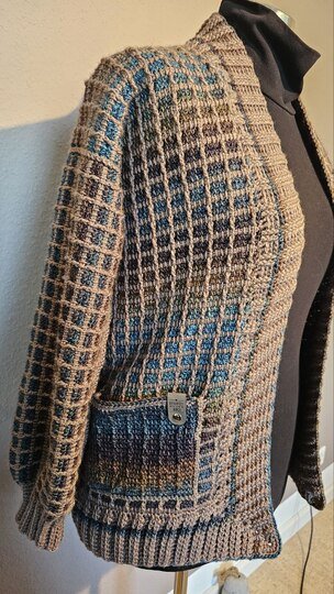 Traum-Jacke tunesisch gehäkelt