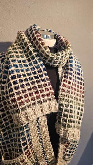 Traum-Jacke tunesisch gehäkelt