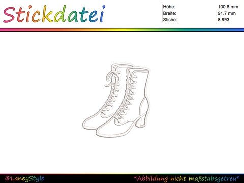 Stickdatei Gardeschuhe - Gardetanz (Groß)