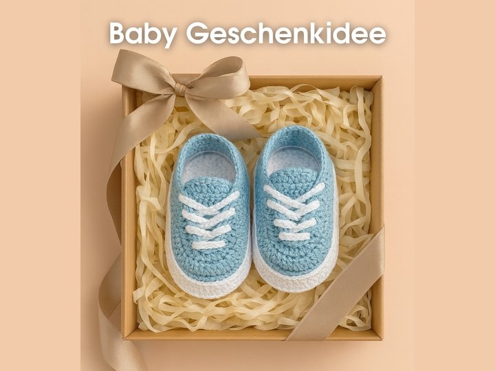 Crochet Baby Shoes Pattern – Low-Cut Baby Booties – 4 Sizes