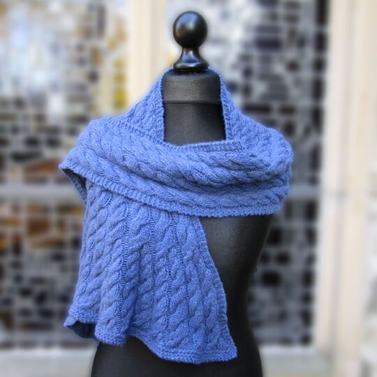 Lebenswege - Paths of Life, Cable Pattern Shawl