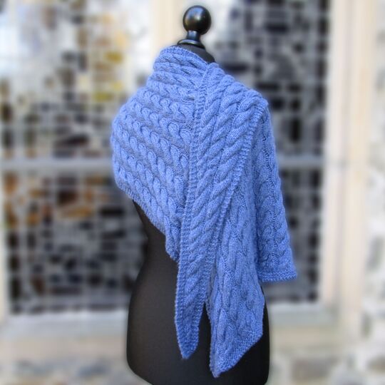 Lebenswege - Paths of Life, Cable Pattern Shawl