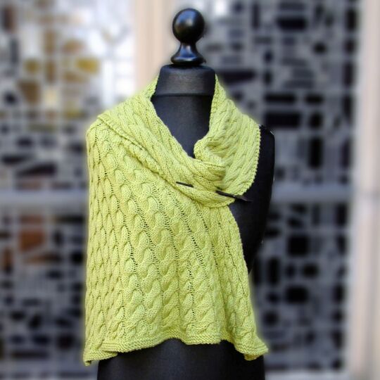 Lebenswege - Paths of Life, Cable Pattern Shawl