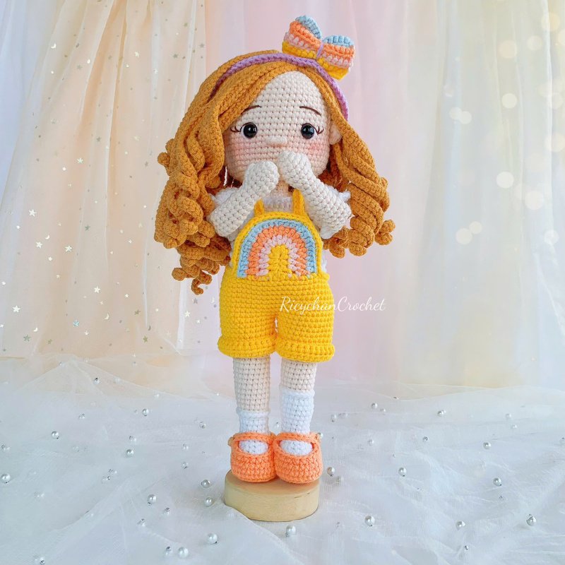 Doll Crochet Pattern (10-inch), Wendy Doll Amigurumi