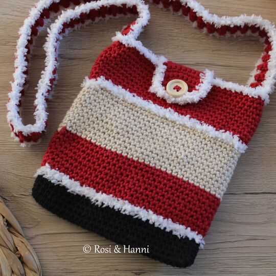 Häkelanleitung Tasche Weihnachtsmann