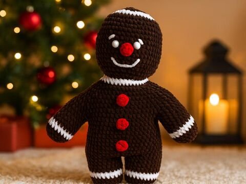 Häkelanleitung - Leo Lebkuchenmann