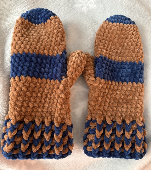 Handschuhe Damen Chenille