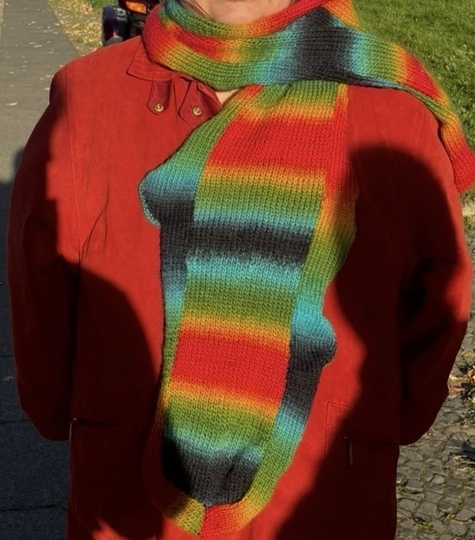 Rainbow Schal mit Ecken