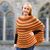 Mellea Poncho, round yoke, top down, beginner pattern