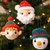 Crochet Christmas Ornaments Pattern Set – Santa Claus, Elf & Snowman