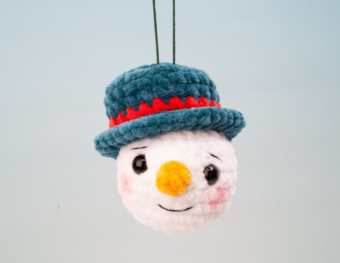 Crochet Christmas Ornaments Pattern Set – Santa Claus, Elf & Snowman