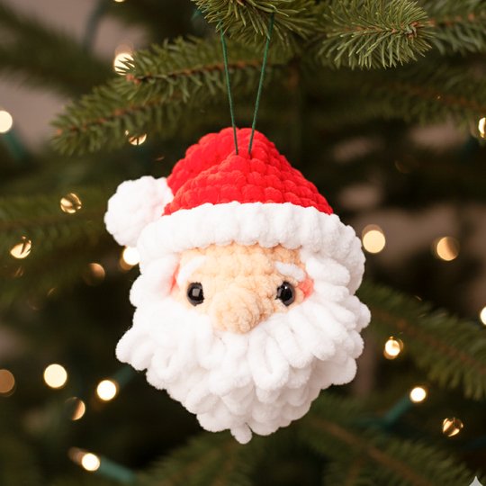 Crochet Christmas Ornaments Pattern Set – Santa Claus, Elf & Snowman