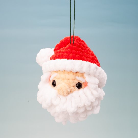 Crochet Christmas Ornaments Pattern Set – Santa Claus, Elf & Snowman