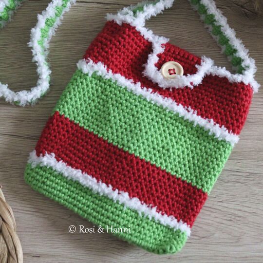 Häkelanleitung Tasche Weihnachtsmuffel