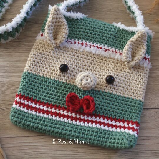 Häkelanleitung Tasche Weihnachtswichtel