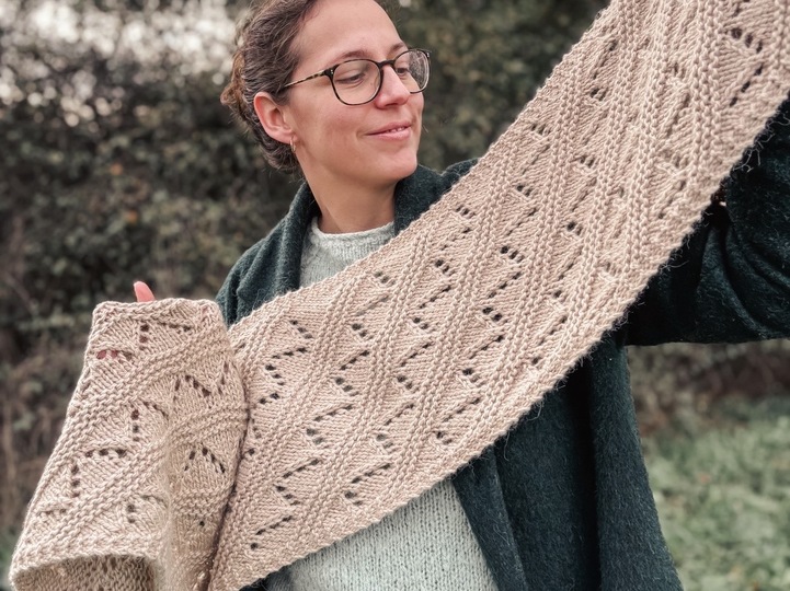 Mara's MountainScarf | knitting pattern | knitted scarf