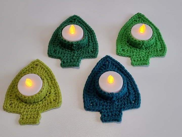 „Tannenlicht“ Teelichthalter häkeln PDF-Anleitung