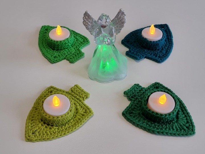 „Tannenlicht“ Teelichthalter häkeln PDF-Anleitung