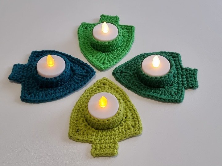 „Tannenlicht“ Teelichthalter häkeln PDF-Anleitung