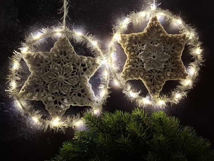 Häkelanleitung 3D-Stern , Fensterschmuck, Dekoration, Mandala