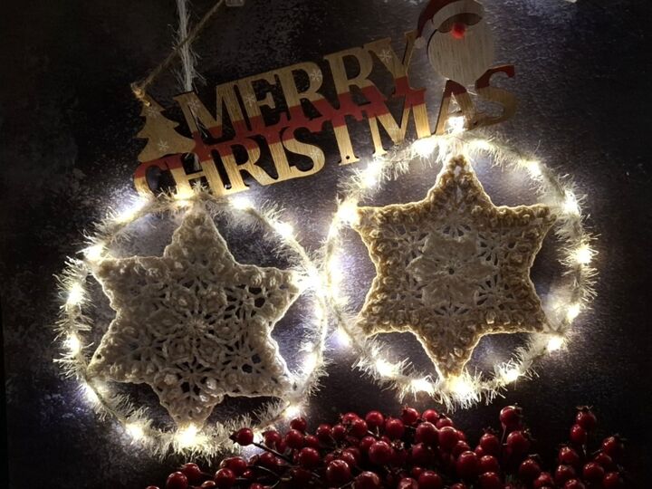 Häkelanleitung 3D-Stern , Fensterschmuck, Dekoration, Mandala