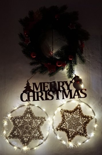 Häkelanleitung 3D-Stern , Fensterschmuck, Dekoration, Mandala