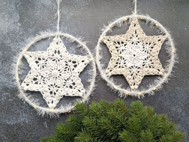 Häkelanleitung 3D-Stern , Fensterschmuck, Dekoration, Mandala