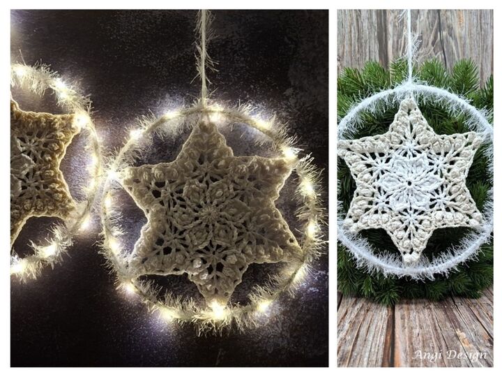 Häkelanleitung 3D-Stern , Fensterschmuck, Dekoration, Mandala