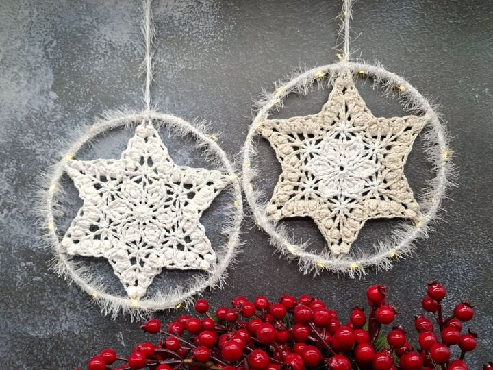 Häkelanleitung 3D-Stern , Fensterschmuck, Dekoration, Mandala