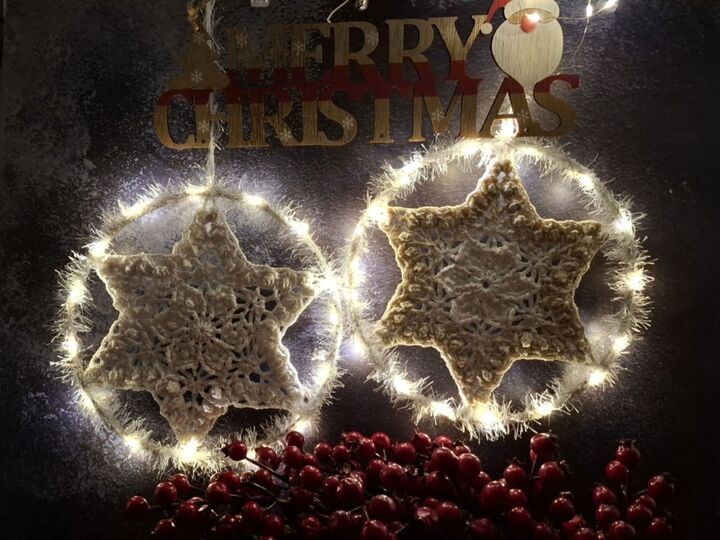 Häkelanleitung 3D-Stern , Fensterschmuck, Dekoration, Mandala