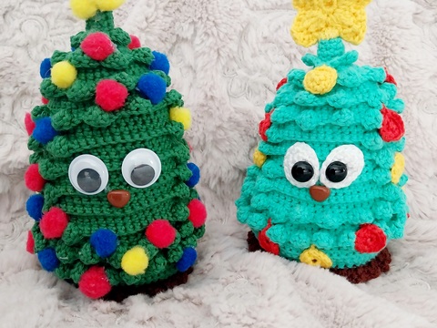 "Ellis Weihnachtsbäume"  3 Varianten in einer PDF Häkelanleitung