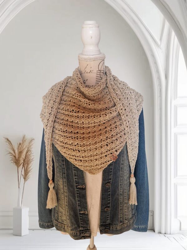 Häkelanleitung symmetrisches und asymmetrisches Tuch Kowi - Bild 5