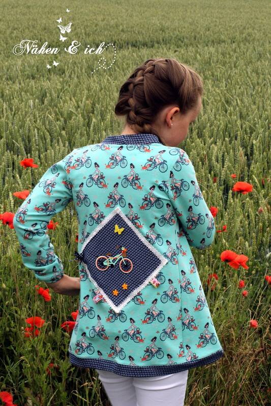 Schnittmuster Kinder Cardigan – Größe 74 bis 146 - Raffärmel & Kapuze - Bild 13