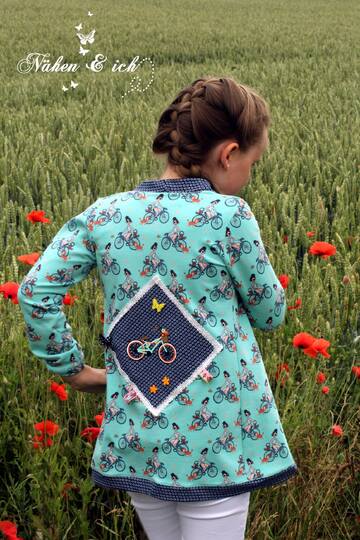 Schnittmuster Kinder Cardigan – Größe 74 bis 146 - Raffärmel & Kapuze