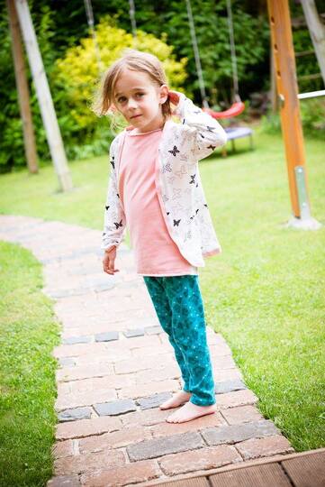 Schnittmuster Kinder Cardigan – Größe 74 bis 146 - Raffärmel & Kapuze