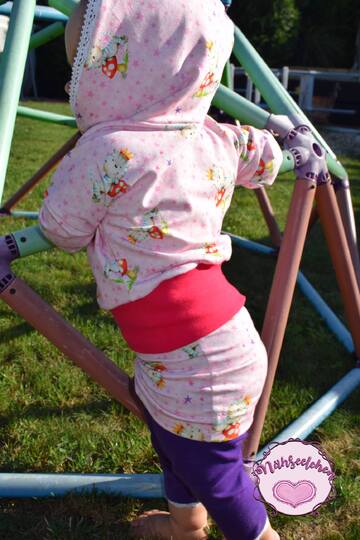 Schnittmuster Oversized Kinderkleid – Größe 74 bis 146 – Hoodiekleid