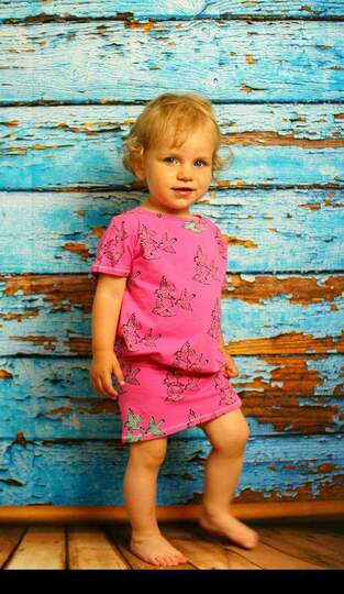 Schnittmuster Oversized Kinderkleid – Größe 74 bis 146 – Hoodiekleid