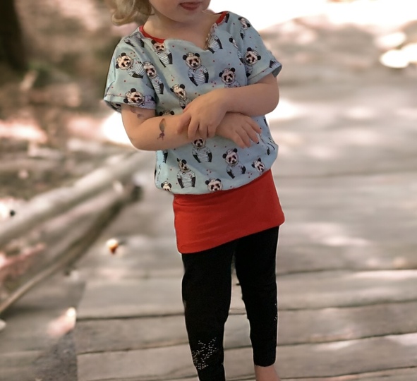 Schnittmuster Oversized Kinderkleid – Größe 74 bis 146 – Hoodiekleid