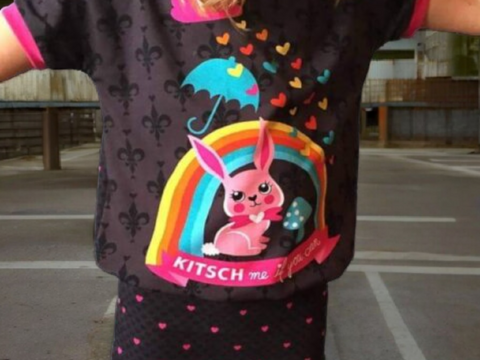 Schnittmuster Oversized Kinderkleid – Größe 74 bis 146 – Hoodiekleid