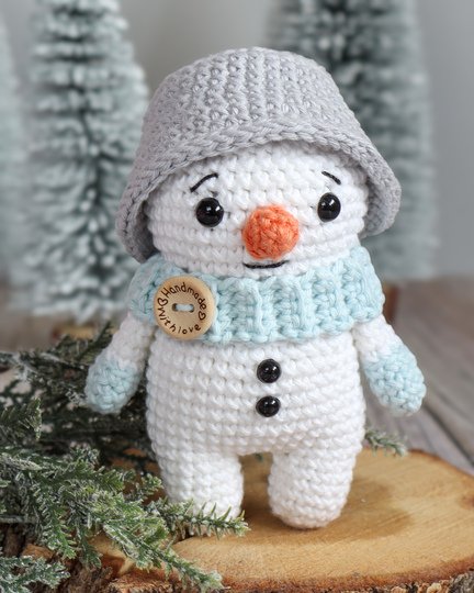 Häkelanleitung Kleiner Schneemann