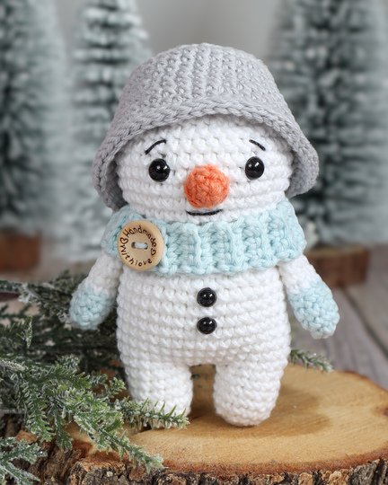 Häkelanleitung Kleiner Schneemann