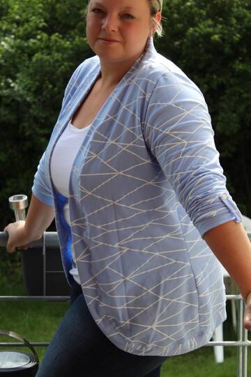 Schnittmuster Damen Cardigan – Groessen 32 bis 50 – Mit Kapuze oder Buendch