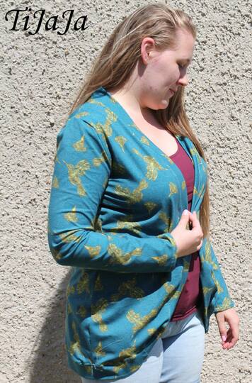 Schnittmuster Damen Cardigan – Groessen 32 bis 50 – Mit Kapuze oder Buendch