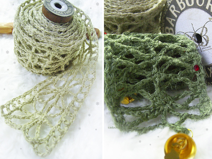 Crochet ribbons incl. gift tags, wrap with love and lace, Bandliebe (PDF)