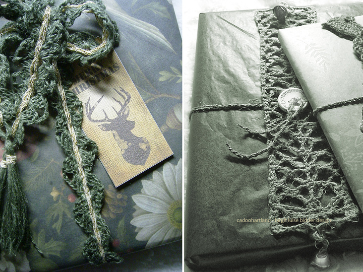 Crochet ribbons incl. gift tags, wrap with love and lace, Bandliebe (PDF)