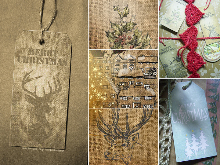 Crochet ribbons incl. gift tags, wrap with love and lace, Bandliebe (PDF)
