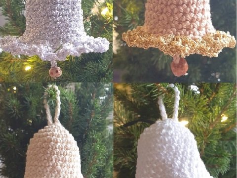 Anleitung für schnell gehäkeltes Glöckchen "Jingle" Geschenkanhänger, Deko